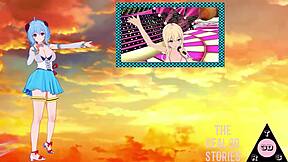 Hoshino Ruby Has Sex and Cumshot in Hentai!