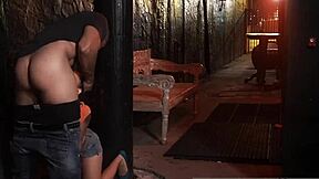 Bound brunette teen uses dildo on pussy