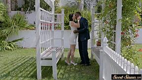 Seductive stepteen craves black cock in shower