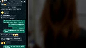 Whatsapp with my cousin gets hot and ends in my room! 😏