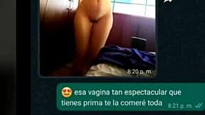 Whatsapp with my cousin gets hot and ends in my room! 😏