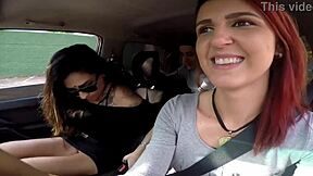 Wow! Redhead with huge tits banged hard at party!