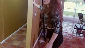 Babysitters Skye West and Veronica Vain get caught in POV group amateur scene