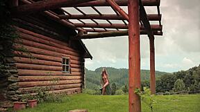 Solo Teen Uses Huge Dildo for Intense Masturbation and Fingering