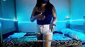 She asks, 'Want me to present as the hotel girl and show you more?'