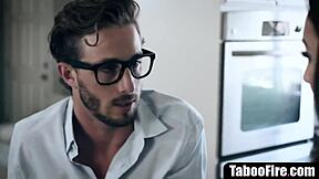 Office Clerk Bent Over for Doggystyle Fucking and Deepthroat Blowjob