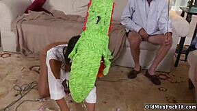 old step mom with playmates in group activity