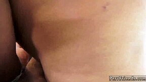This teen tries huge anal and handjob on webcam for the first time.