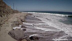 Petite Ariana Marie slips into pretty lingerie for a steamy session