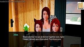 in my new stepfamily hentai, the milf has big tits and ass.