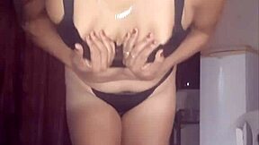 She sends me videos of dildo play under her skirt!