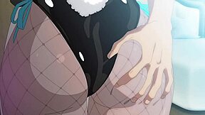 animated girl with big breasts in a story