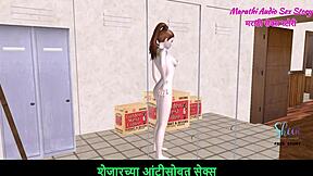 Marathi Audio Story - Animated 3d Video Of Cute Teen Girl Giving Sexy Poses