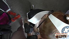 luscious nurse penny pax gets pussy fucked in stockings