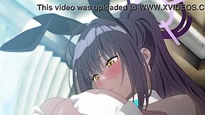 animated girl with big breasts in a story