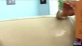 Lusty stepmom explores young blondie's every hole