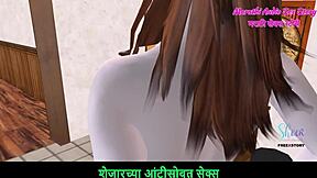 Marathi Audio Story - Animated 3d Video Of Cute Teen Girl Giving Sexy Poses