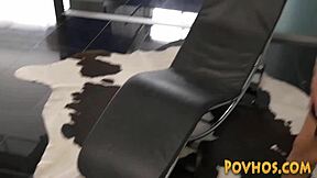 Brunette Teen Rides Cock While Spreading Pussy!