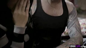 Ember Snow Deepthroats Johnny's Cock