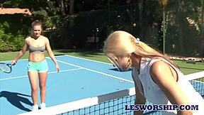 sarah vandella seduced by teen lesbian in hot tub