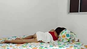 Colombian Teen 18+ Stepsister Fucked While Sleeping In Homemade Roleplay