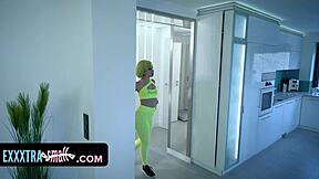 tiny babe from future martina smeraldi wakes up in our world and needs to survive