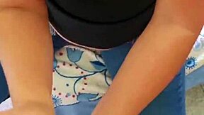 i bang a hot latina’s feet and cum on her socks after wild action