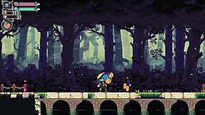 in the flip witch pixel hentai game episode 7, the hot goblin girl model chooses the pornstar path, getting banged by huge cocks in sexy outfits