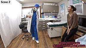 Latina Freshman Mara Luv Gets Full Gyno Exam by Doctor Tampa