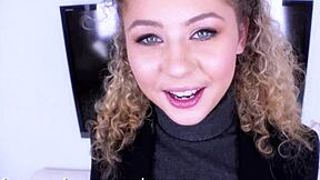 BUBBLY INTERN ALLIE ADDISON GETS HER PUSSY POUNDED!