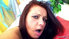 i'm horny brown teen, gettin' rough fucked no condom by nerd