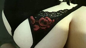 Does this submissive girl love gagging on big tits and deepthroat choking?