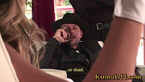 Batman Orgy: Madelyn Marie, Dani Jensen, Krissy Lynn, Bobbi Starr in Hardcore Cumshot Action