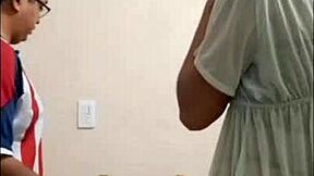 Latina Wife Blows Air Conditioning Technician Then Gets Bent Over For Doggystyle!