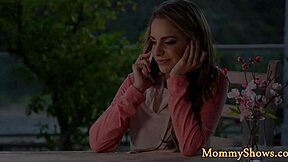 classy stepmom dives into tight teen 18+ pussy. their lesbian encounter unfolds with trimmed precision!