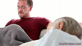 Buddy's stepdaughter hides under the desk from butler