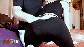 skinny french blonde takes hard cock with big pussy