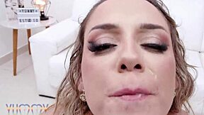 Barbara alves takes on four guys in balls deep fucking