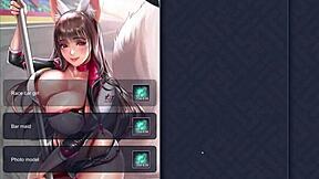 Ep1 racer girl Mikami teasing in anime