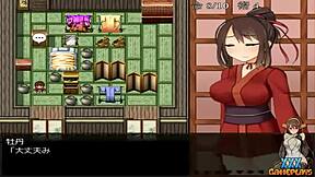 kunoichi peony in intense gameplay