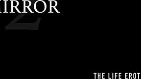 Hey, check this skinny milf with nipple clips rocking mesh stockings!