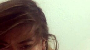 tinder latina teen gives sloppy big tits blowjob part 1