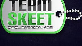 Kara Faux gets creampied by her coworker in the office.