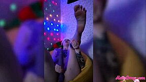 Hot Girl Plays Pussy With Vibrator After Party Orgasm