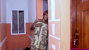 Horny While Sweeping, I Masturbate Watching Neighbor Fuck His Girlfriend