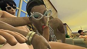 Posh German Grannies Suck Young Cocks in Wild Party