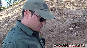 fake cop redhead loves sucking cock outdoor