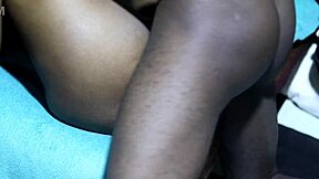 Watch her thick ebony pussy get fucked by monster cock