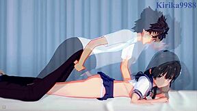 ruiko saten and misaki shokuhou fuck toma kamijo hard 😍