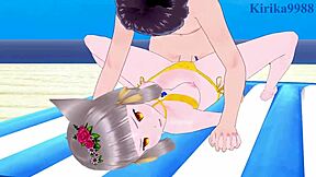 Pyra and Homura and Nia engage in intense sex in Xenoblade Chronicles 2 hentai 😈